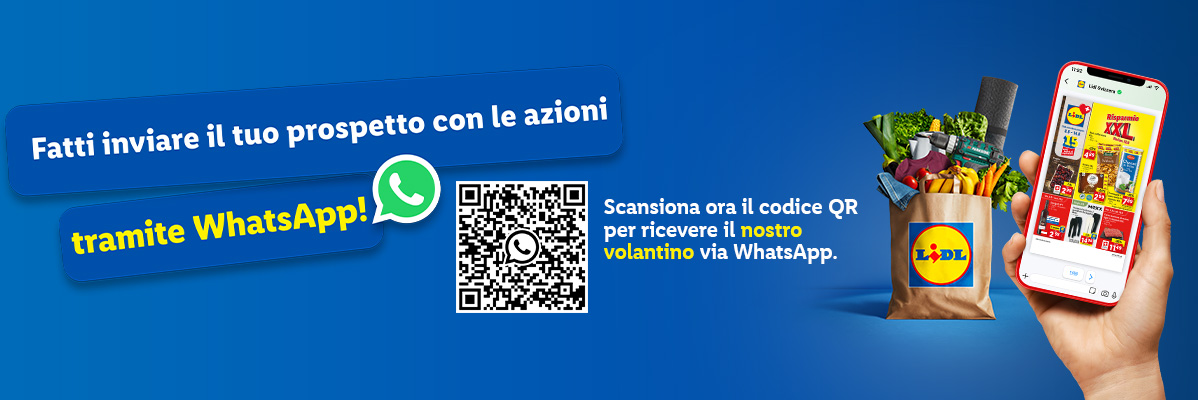 Offerte Lidl via WhatsApp: Scansiona il codice QR.