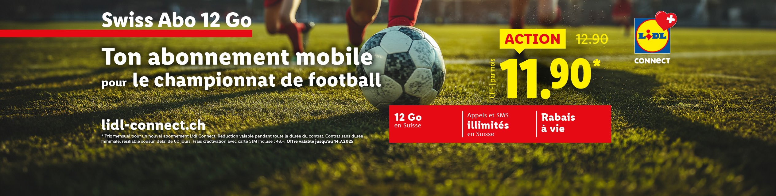 Lidl Connect offre un abonnement mobile à 11.90 CHF par mois avec appels et SMS illimités en Suisse.