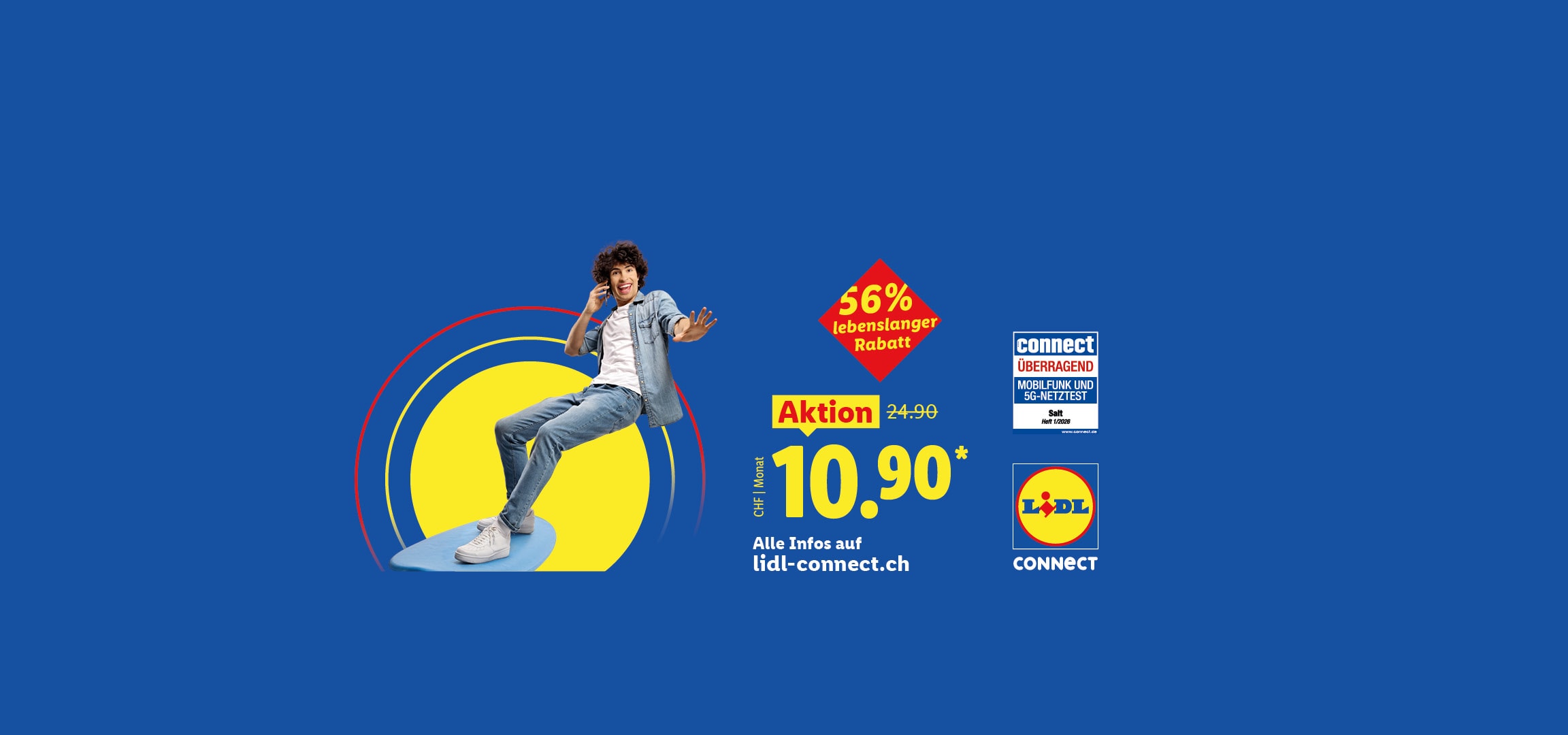 Lidl Connect 56% lebenslanger Rabatt Alle Infos auf lidl-connect.ch