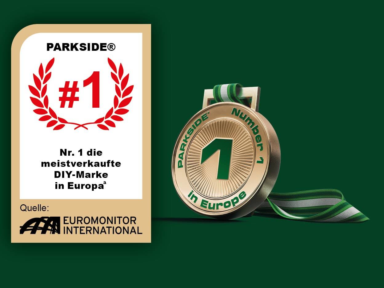 Parkside ist die meistverkaufte DIY-Marke Europas laut Euromonitor International.