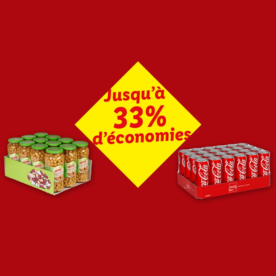 Jusqu'à 33% d'économies