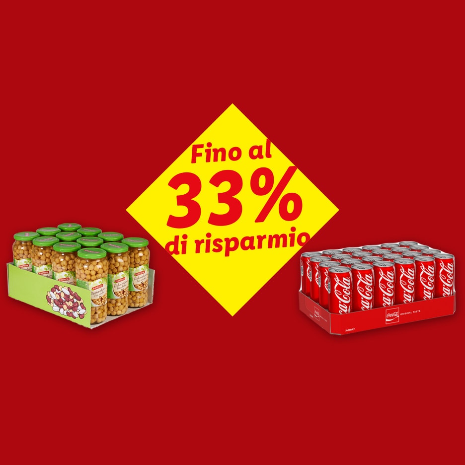 Fino al 33% di risparmio