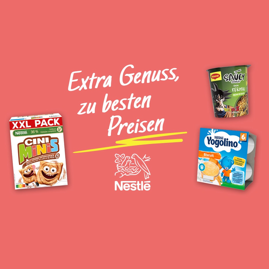 Extra Genuss, zu besten Preisen Nestlé