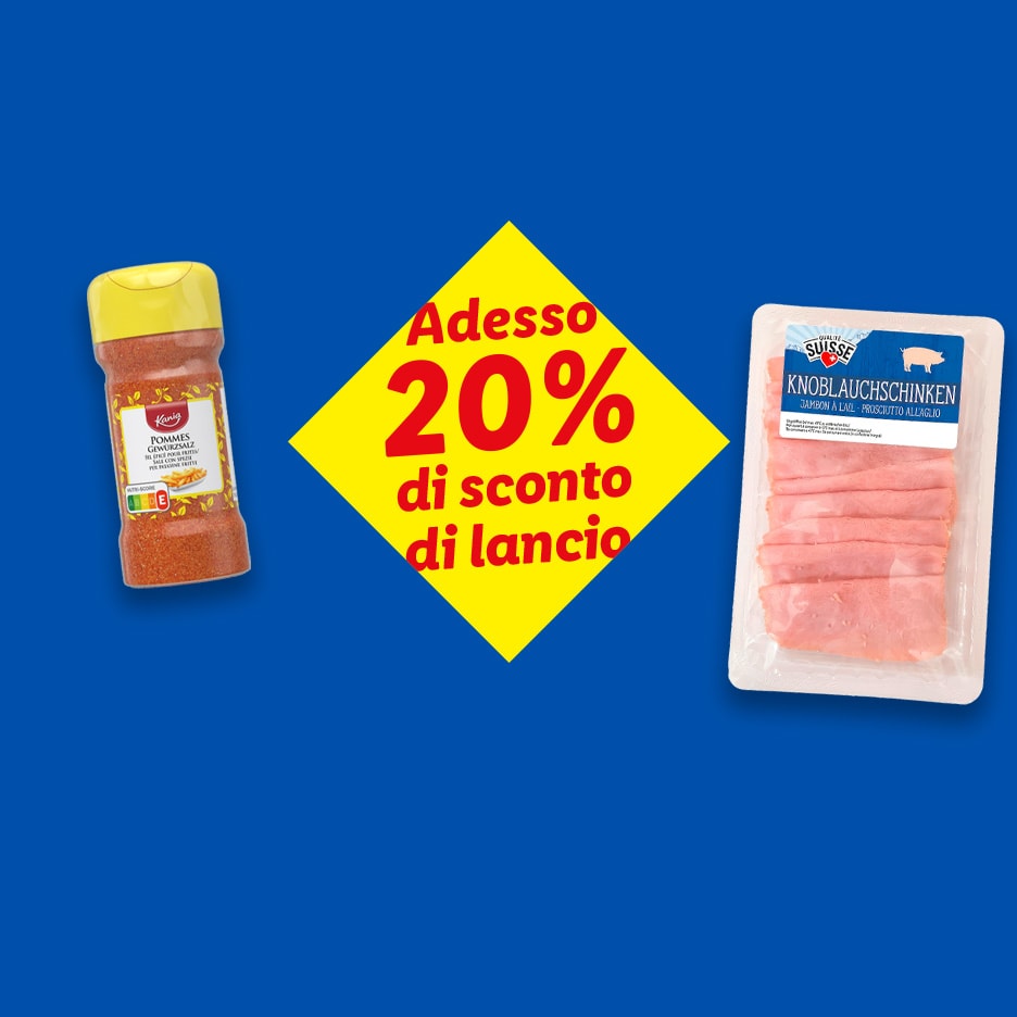 Adesso 20% di sconto di lancio