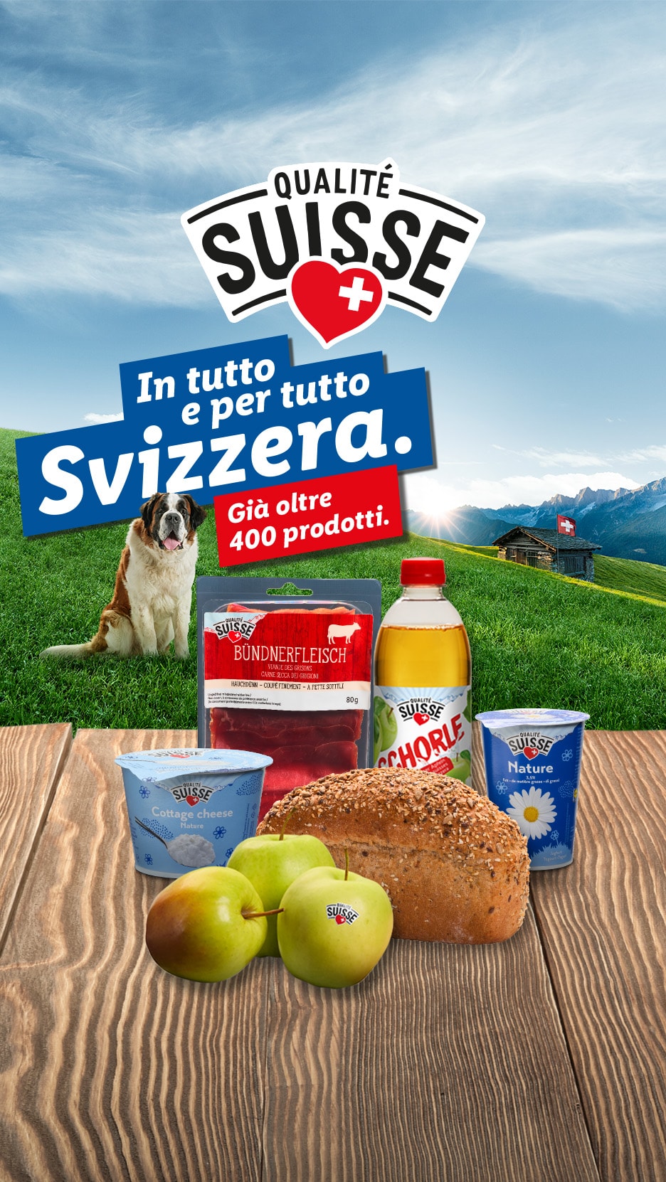 Voll Schwiiz. Bereits über 400 Produkte. QUALITÉ SUISSE