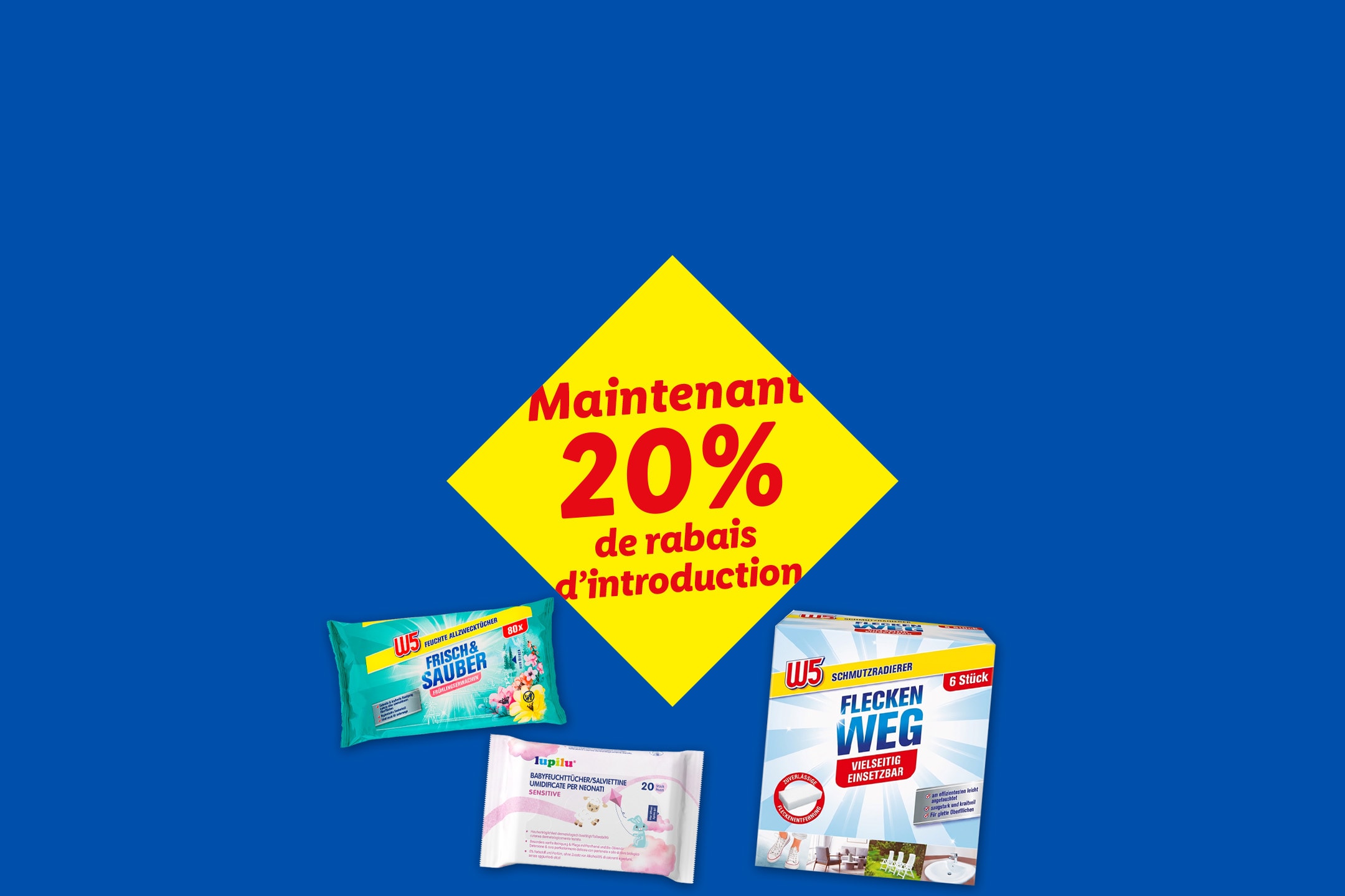 Maintenant 20% de rabais d'introduction