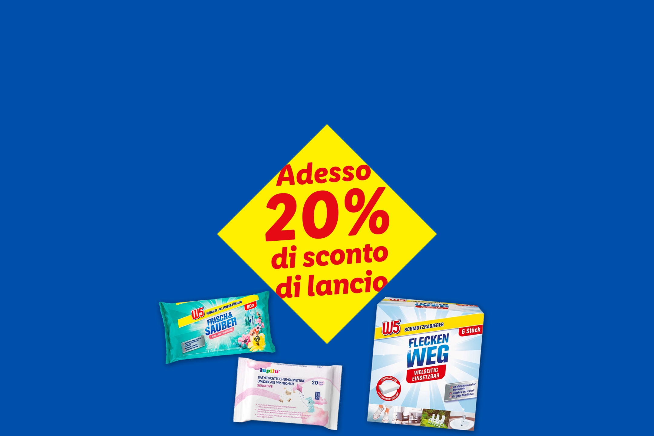 Adesso 20% di sconto di lancio