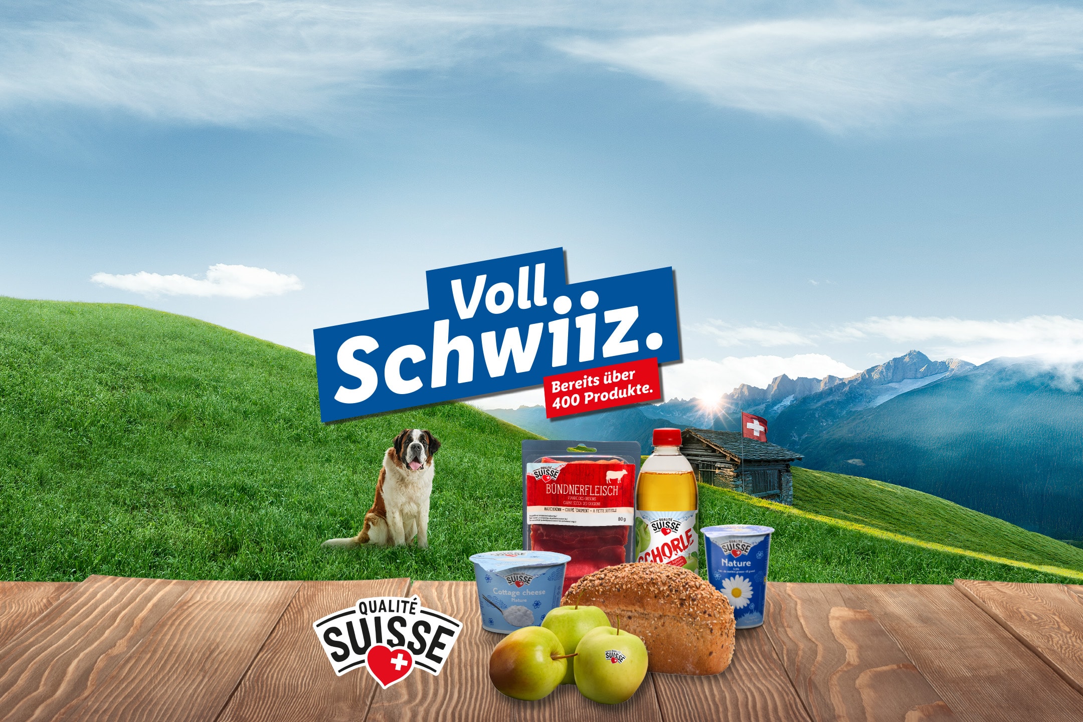 Voll Schwiiz. Bereits über 400 Produkte. QUALITÉ SUISSE