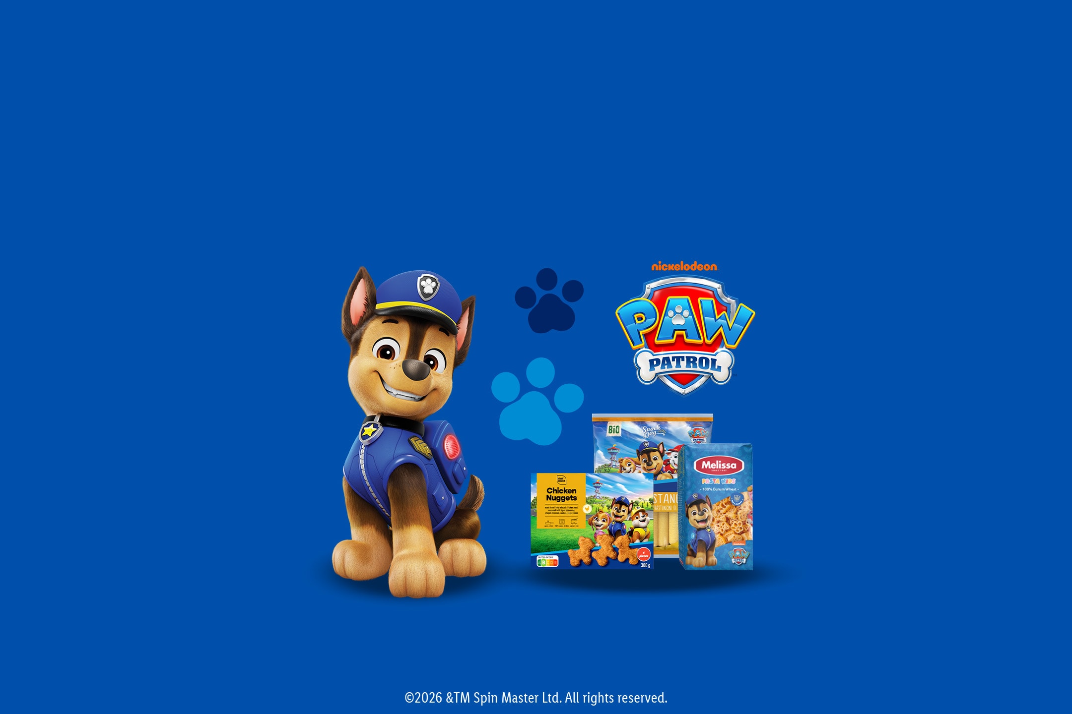 nickelodeon. PAW PATROL ©2026 & TM Spin Master Ltd. All rights reserved.