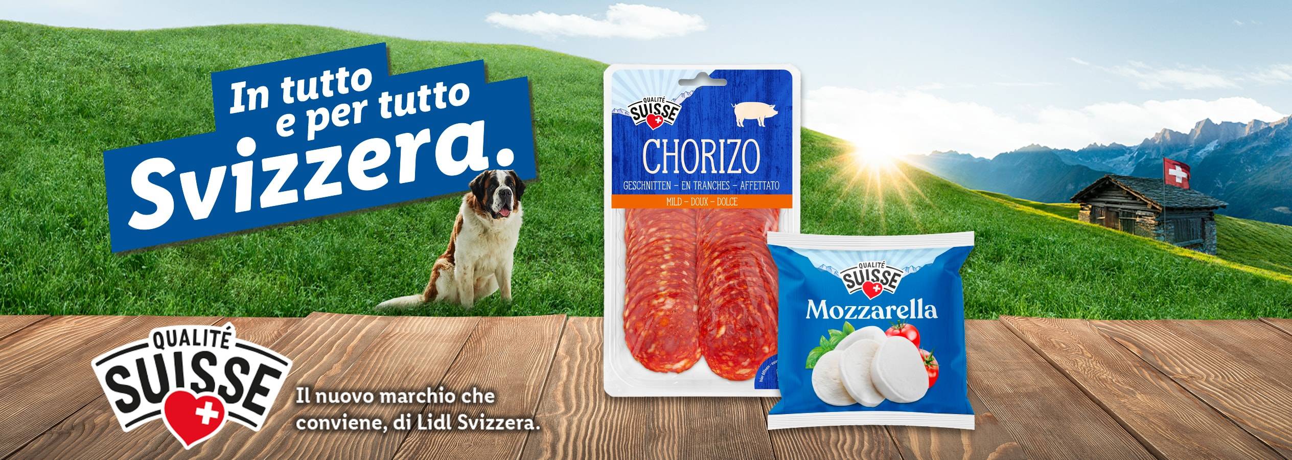Chorizo e mozzarella Qualità Suisse di Lidl Svizzera.