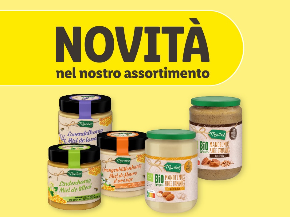 Novità Maribel: mieli e creme di mandorle bio.