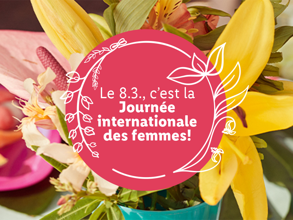 Bouquets de fleurs pour la Journée internationale de la femme