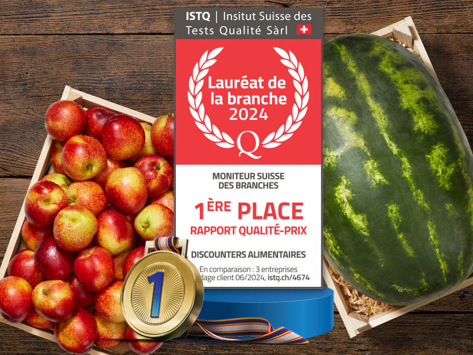 Pastèques et nectarines récompensées par ISTQ pour leur rapport qualité-prix.
