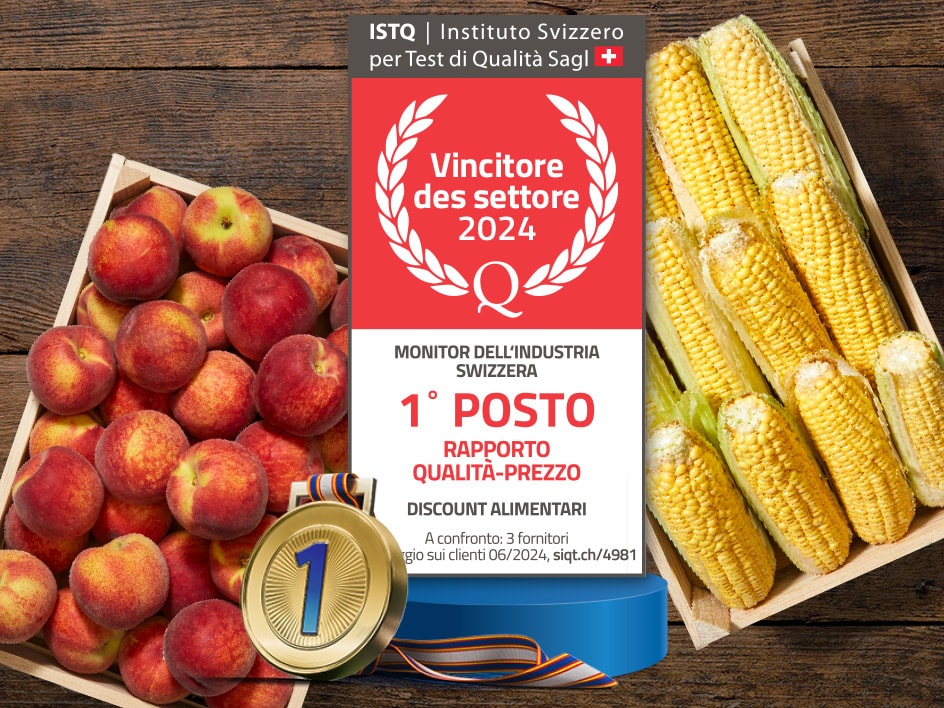 Pesche e mais vincono il 1° premio per il rapporto qualità-prezzo negli ISTQ Awards 2024.