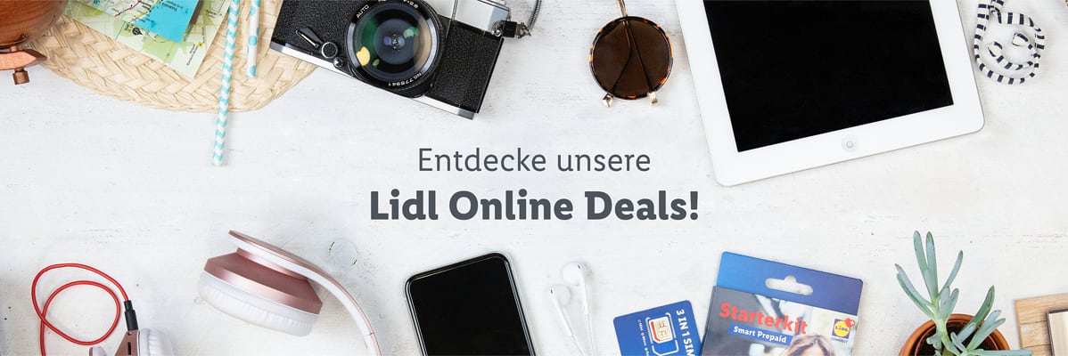 Lidl Online-Deals: Tablet, Kopfhörer, Prepaid-SIM.