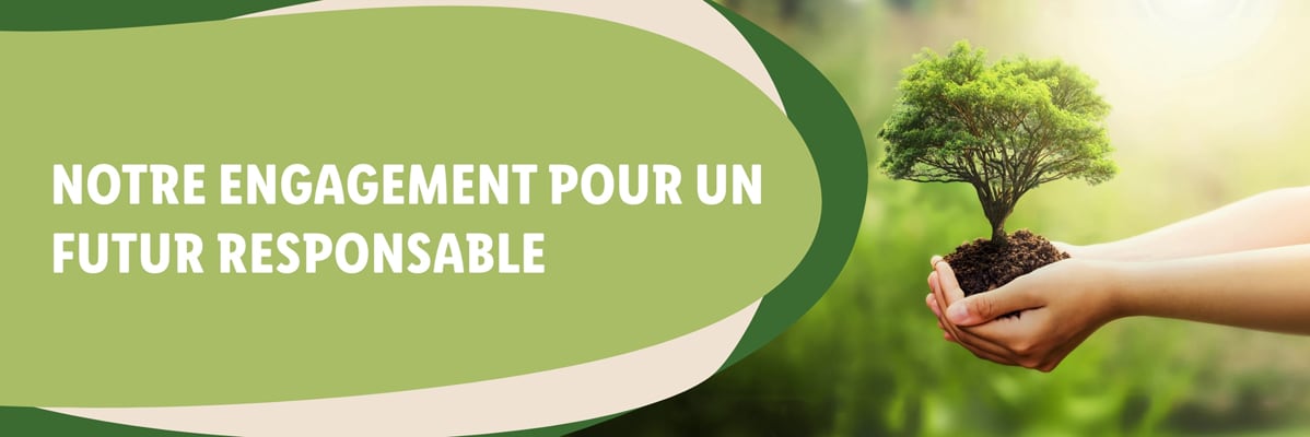 Des mains tenant un arbre, engagement pour un avenir responsable.