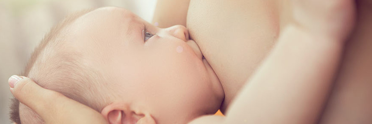 Bébé allaité.