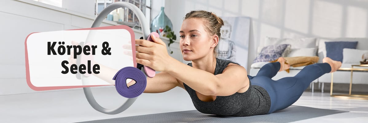 Pilatesring und Matte: Übungen für Körper und Geist.