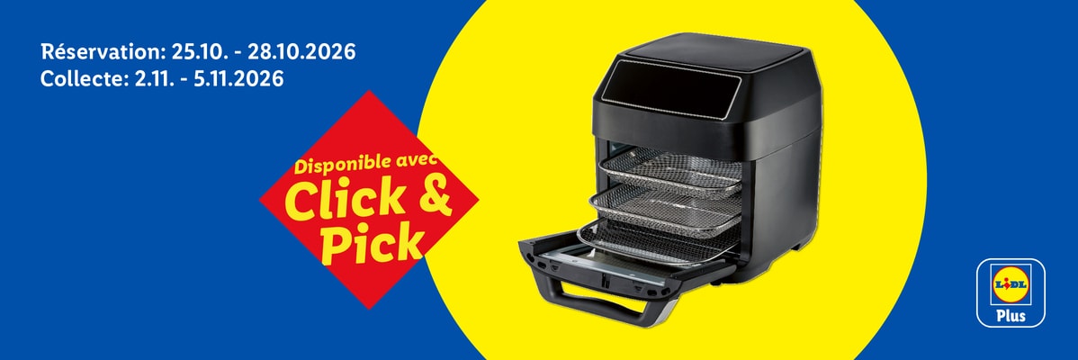 Disponible avec Click & Pick Réservation: 25.10. - 28.10.2026 Collecte: 2.11. - 5.11.2026