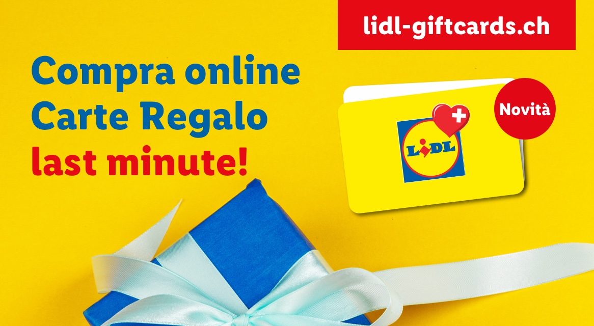Lidl e-gift card: acquista online, last minute!