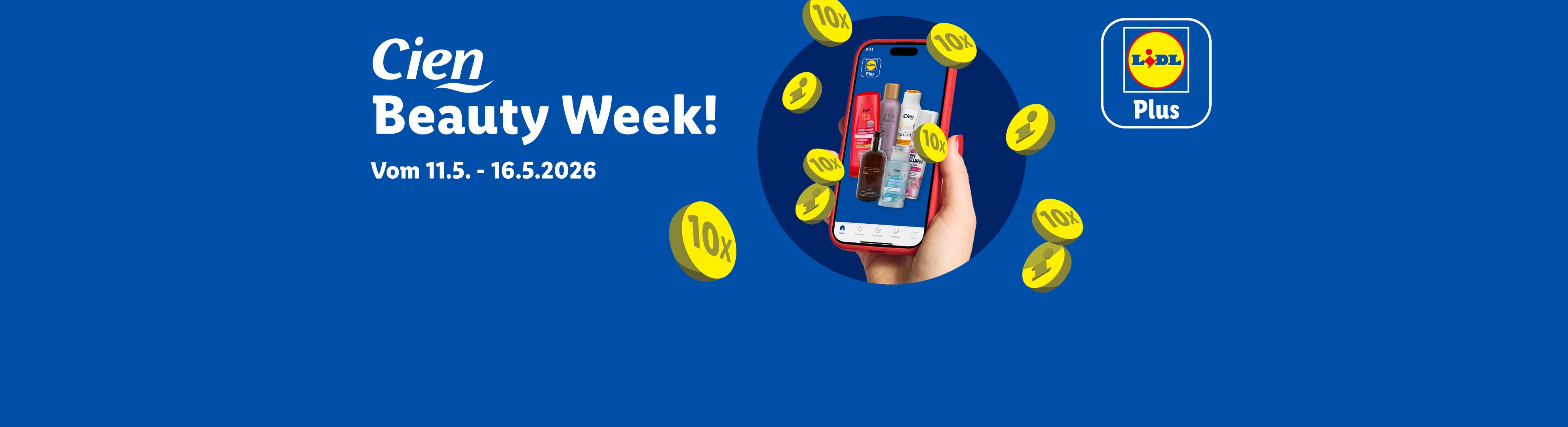 Beauty Week mit Körperpflege- und Kosmetikprodukten, vom 11.5. bis 16.5.2026.