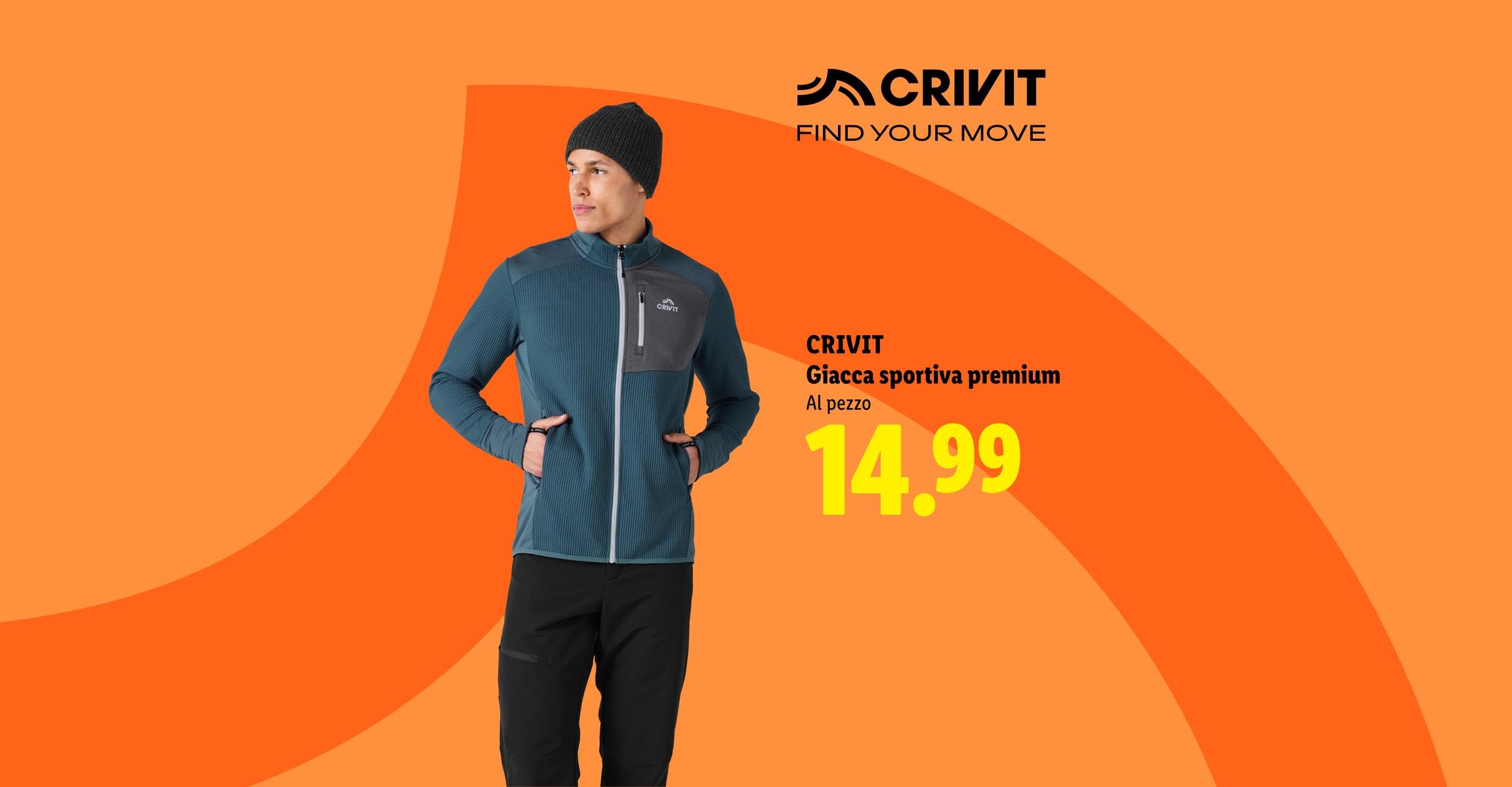 CRIVIT Giacca sportiva premium Al pezzo 14.99