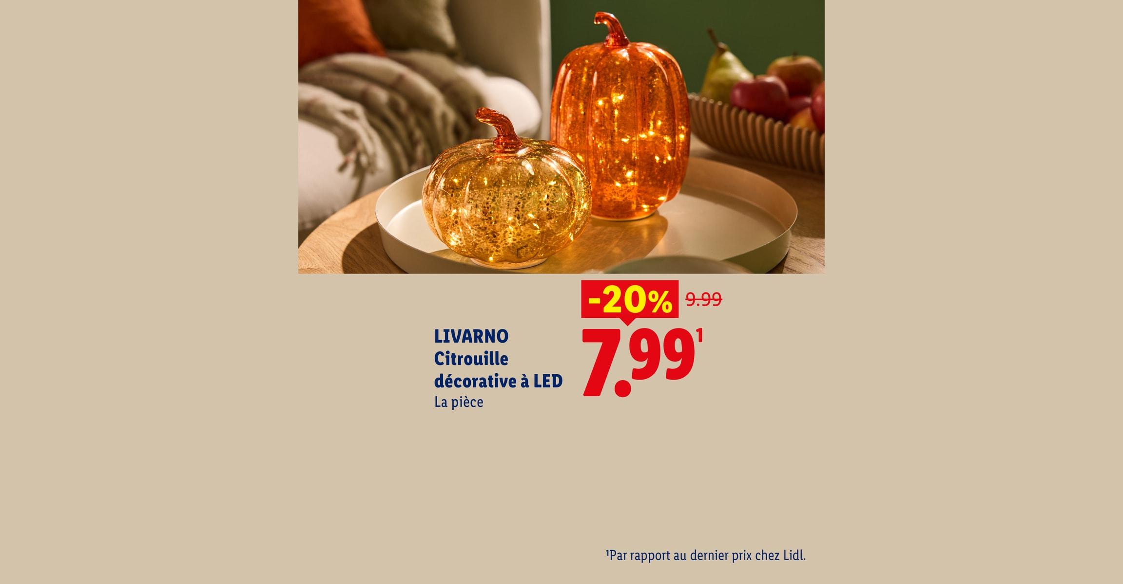LIVARNO Citrouille décorative à LED La pièce -20% CHF 7.99