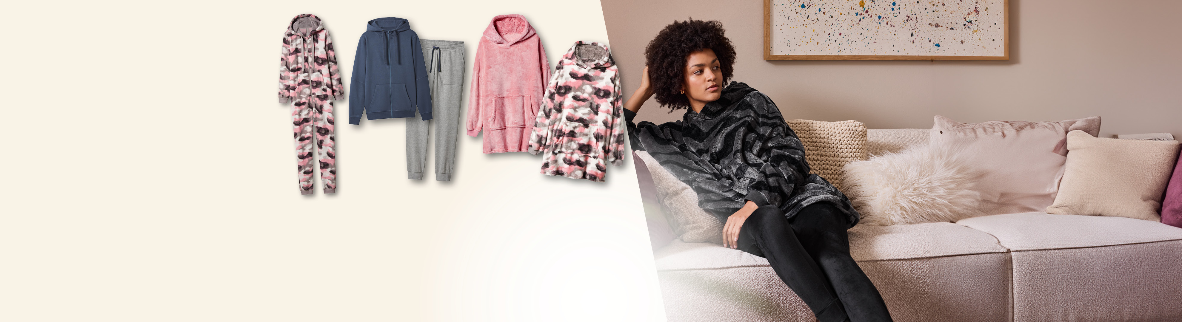 Gemütliche Loungewear: Overall, Trainingsanzüge und Kapuzendecken für Damen