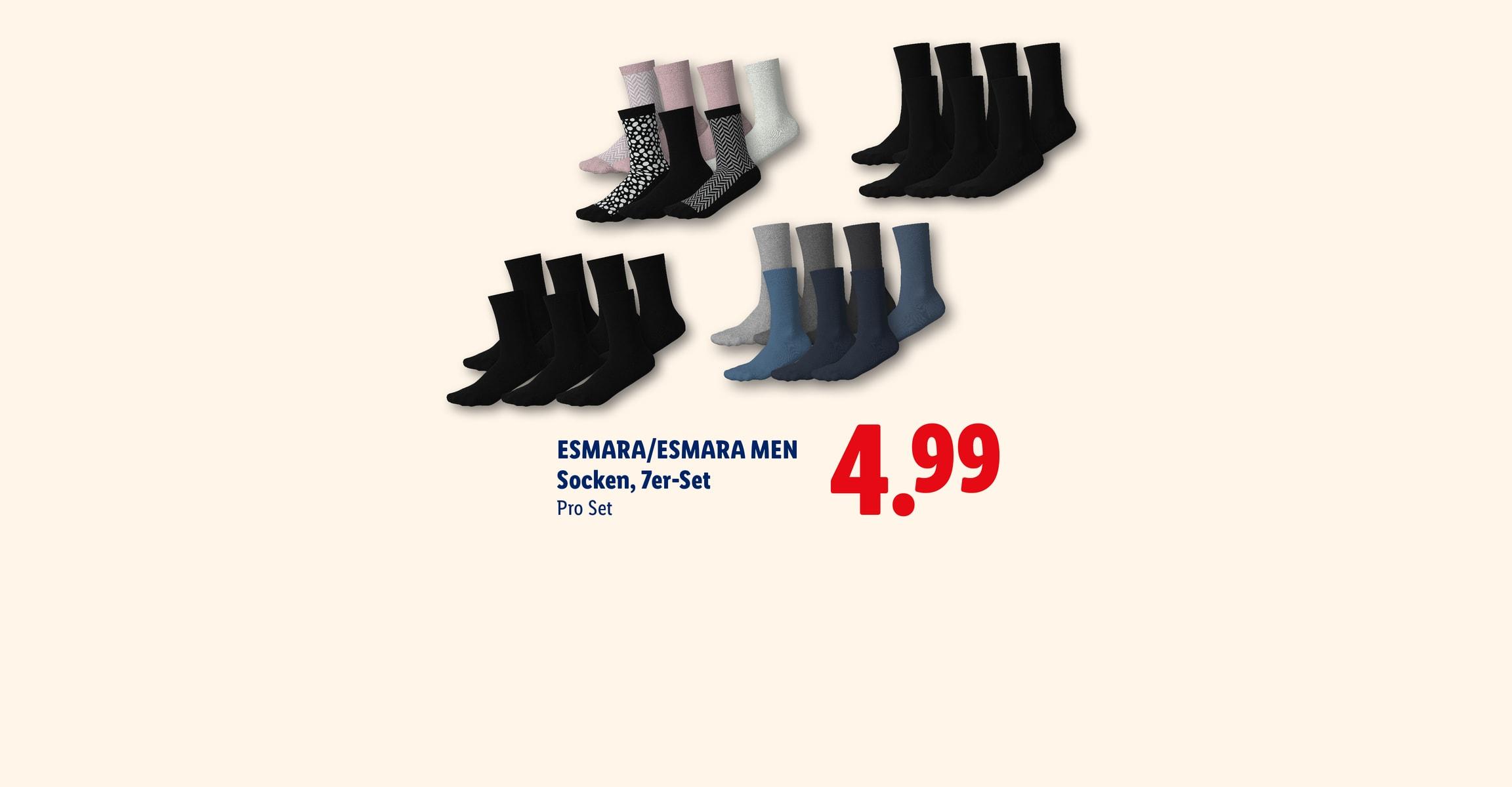 ESMARA/ESMARA MEN Socken, 7er-Set Pro Set CHF 4.99