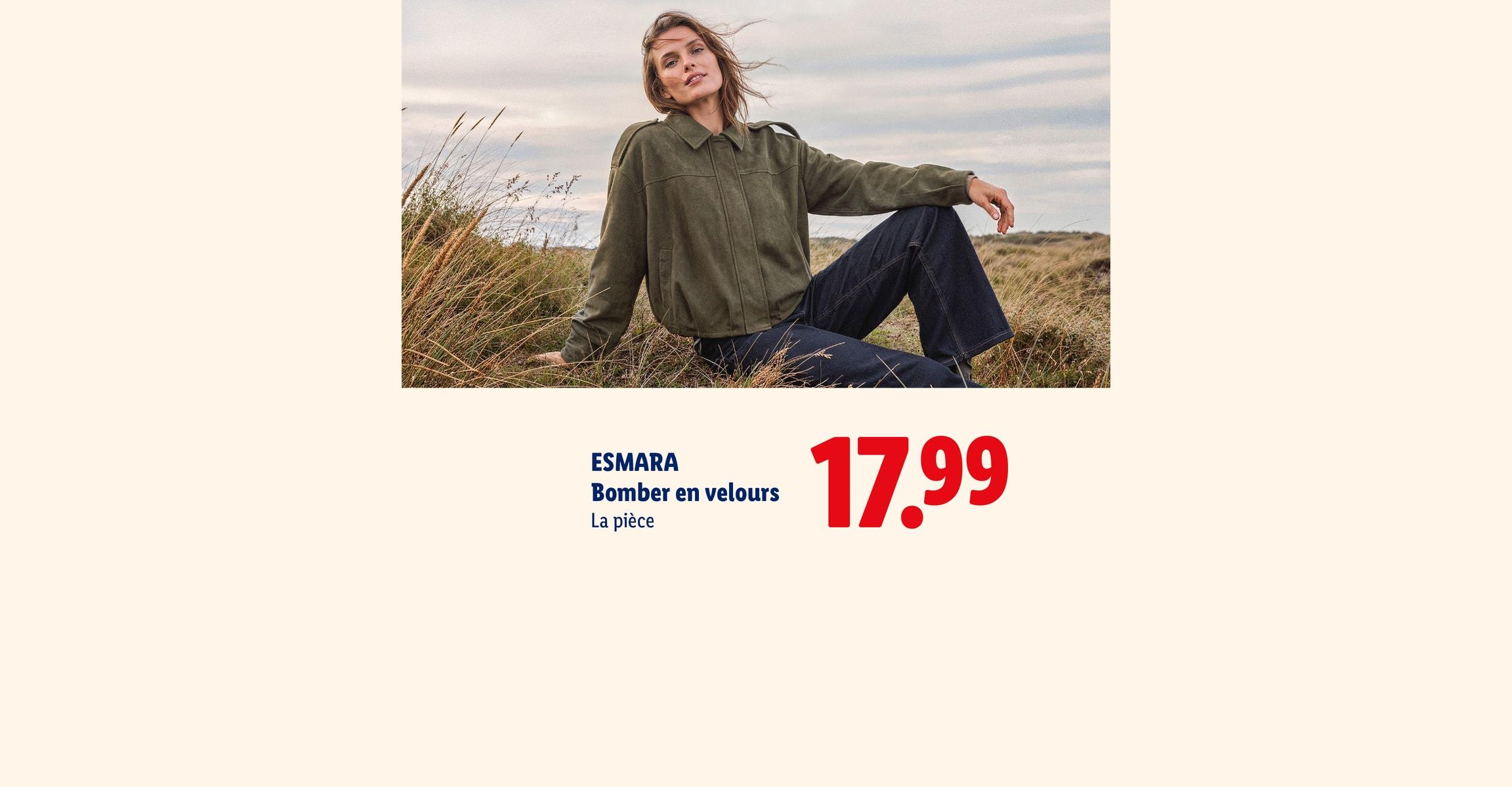 Généré par AI: ESMARA Bomber en velours La pièce CHF 17.99