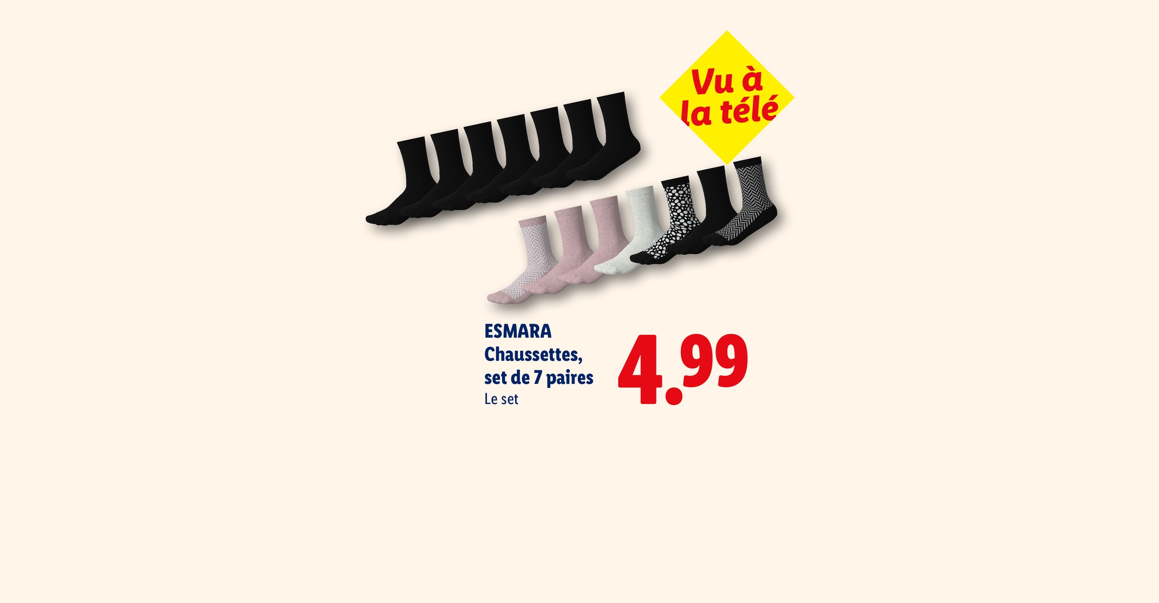 ESMARA Chaussettes, set de 7 paires Le set CHF 4.99