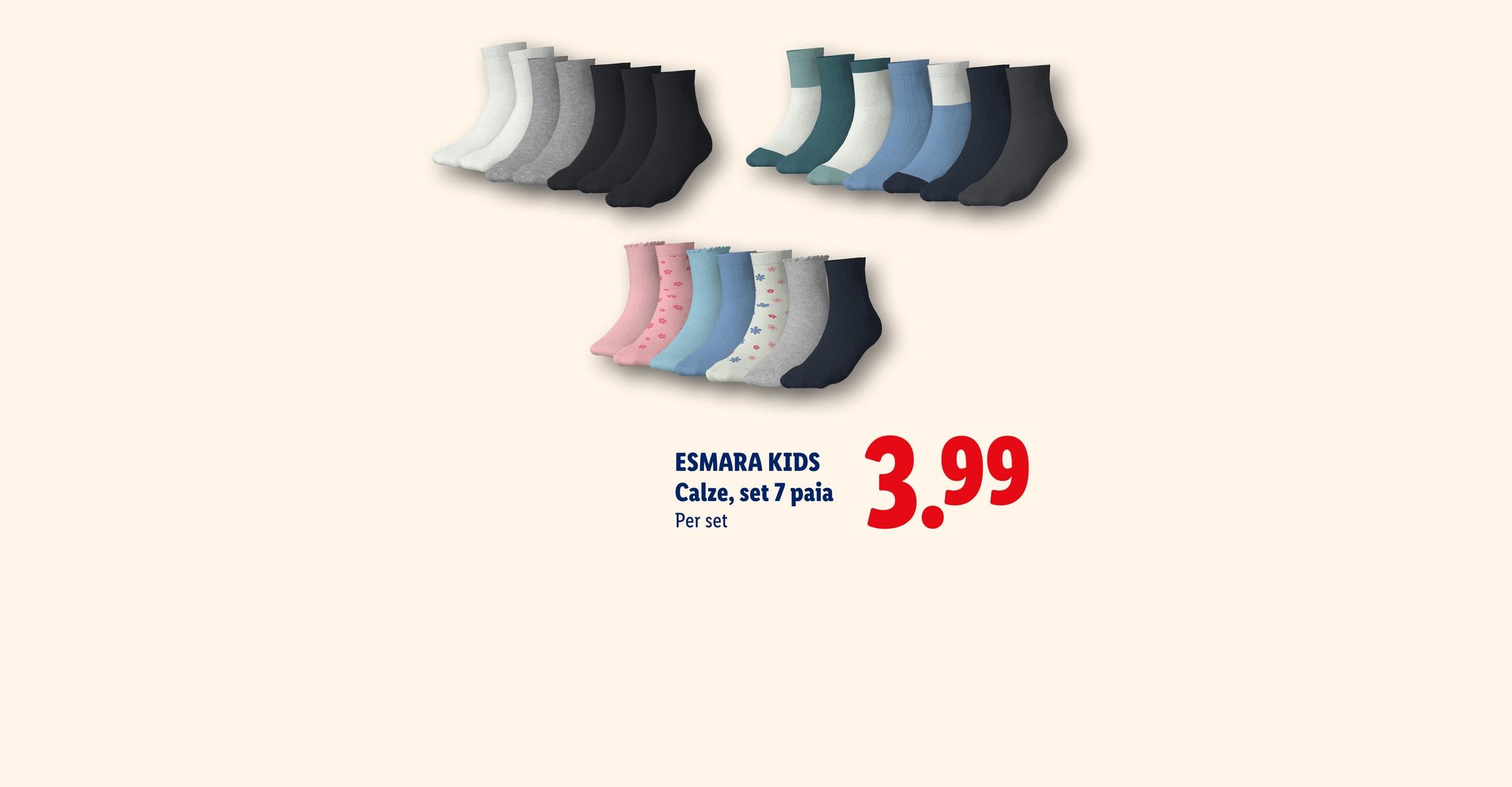 ESMARA KIDS Calze, set 7 paia Per set CHF 3.99
