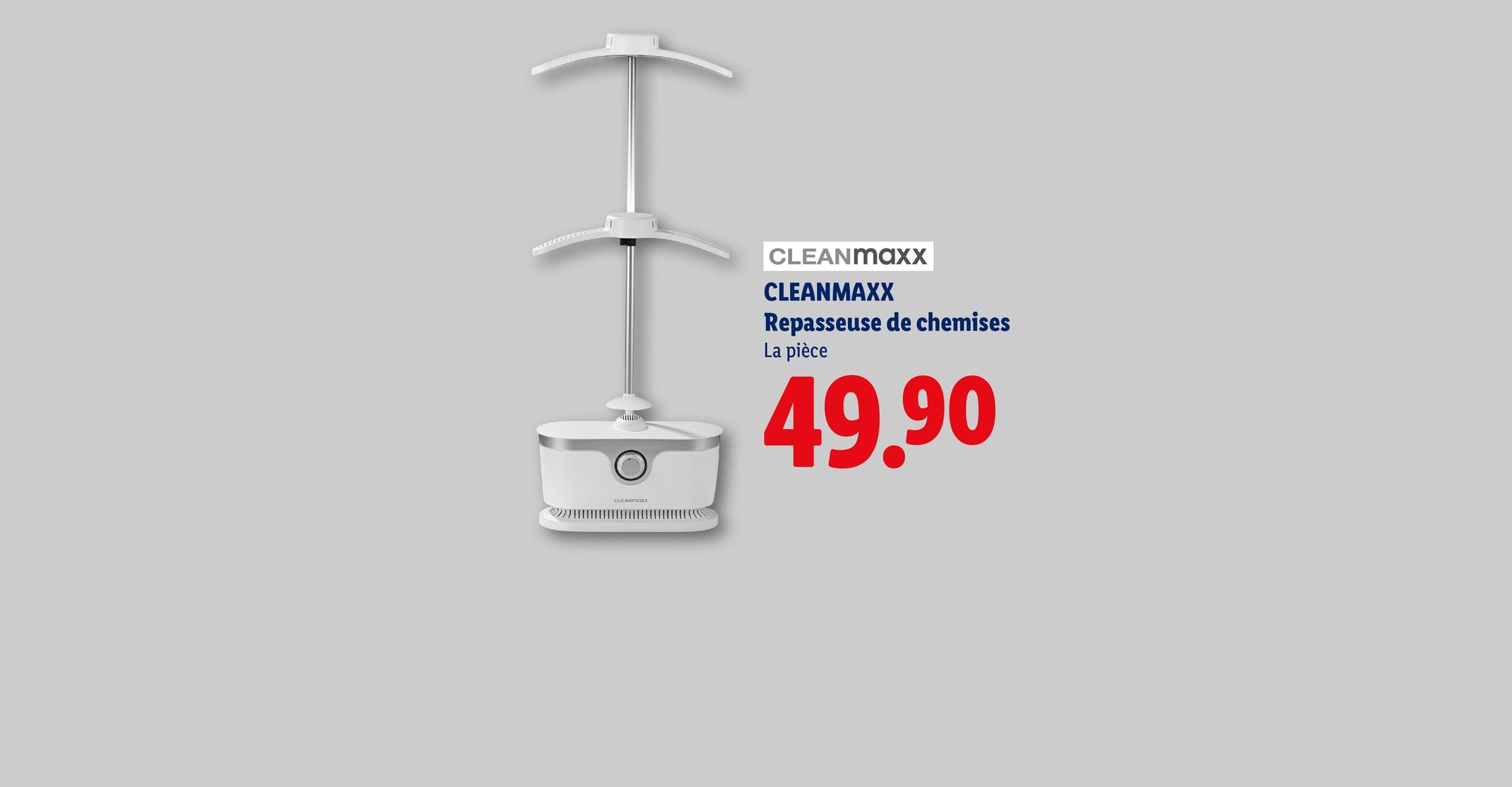 CLEANMAXX Repasseuse de chemises La pièce CHF 49.90