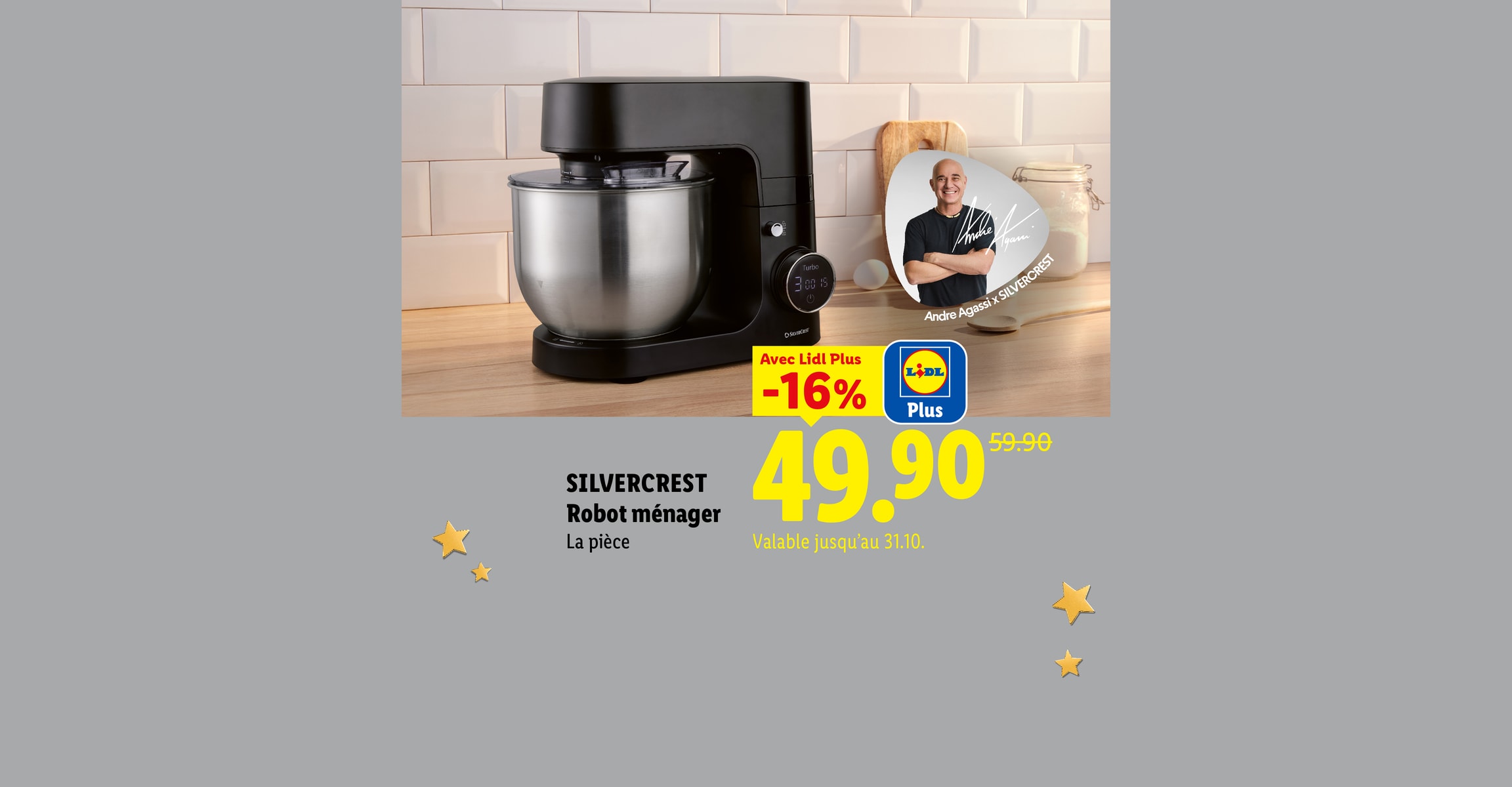 SILVERCREST Robot ménager La pièce Avec Lidl Plus -16% CHF 49.90 Valable jusqu'au 31.10.