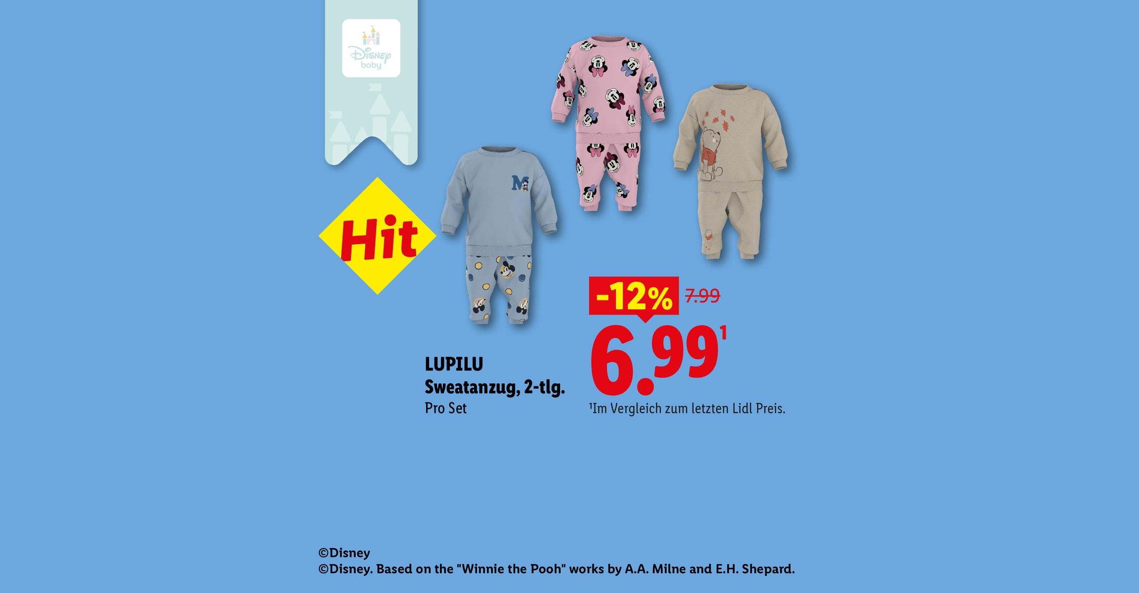 LUPILU Sweatanzug, 2-tlg. Pro Set -12% CHF 6.99 ©Disney ©Disney. Based on the "Winnie the Pooh" works by A.A. Milne and E.H. Shepard.