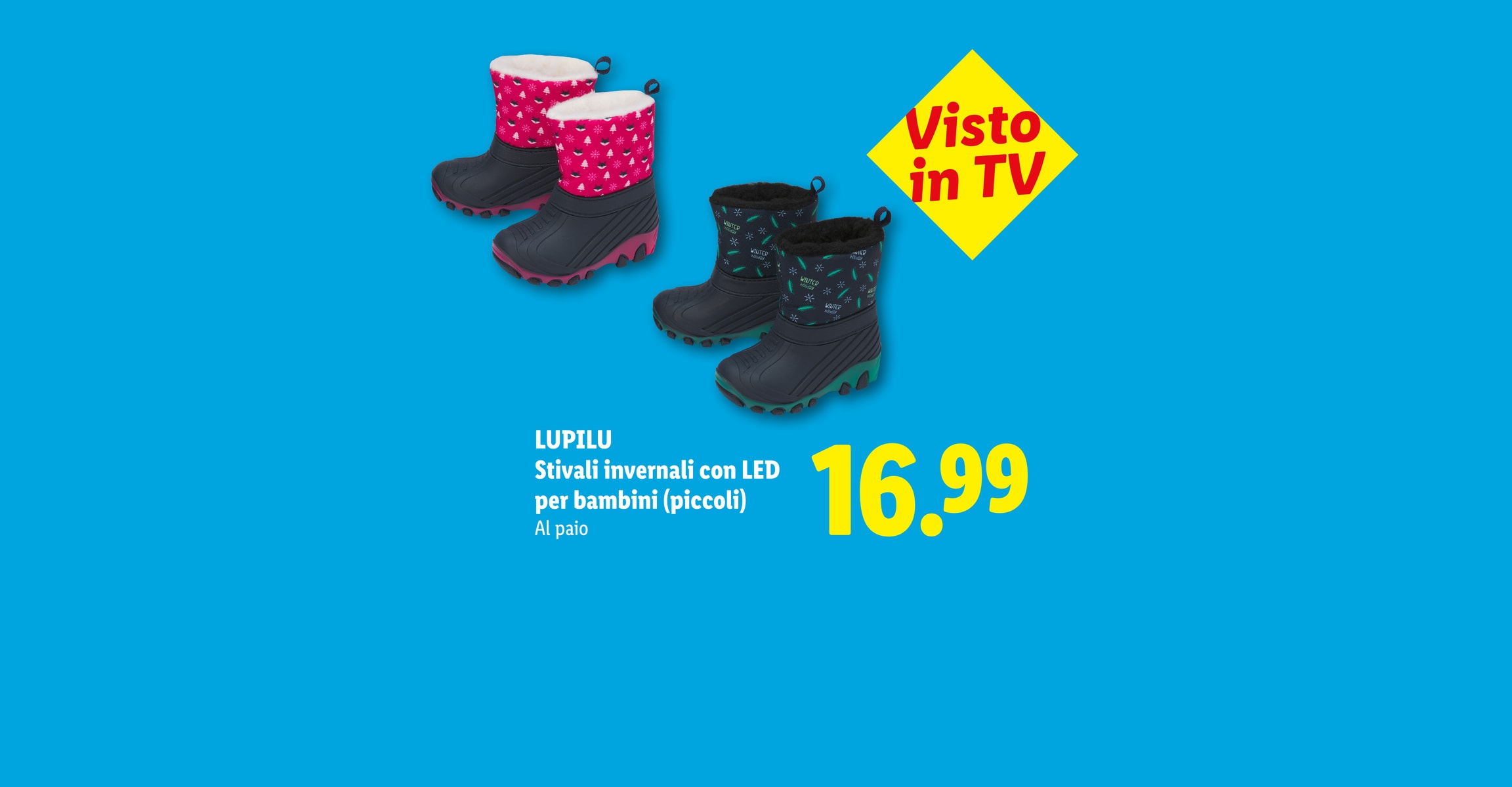 Generato da AI: LUPILU Stivali invernali con LED per bambini (piccoli) Al paio CHF 16.99