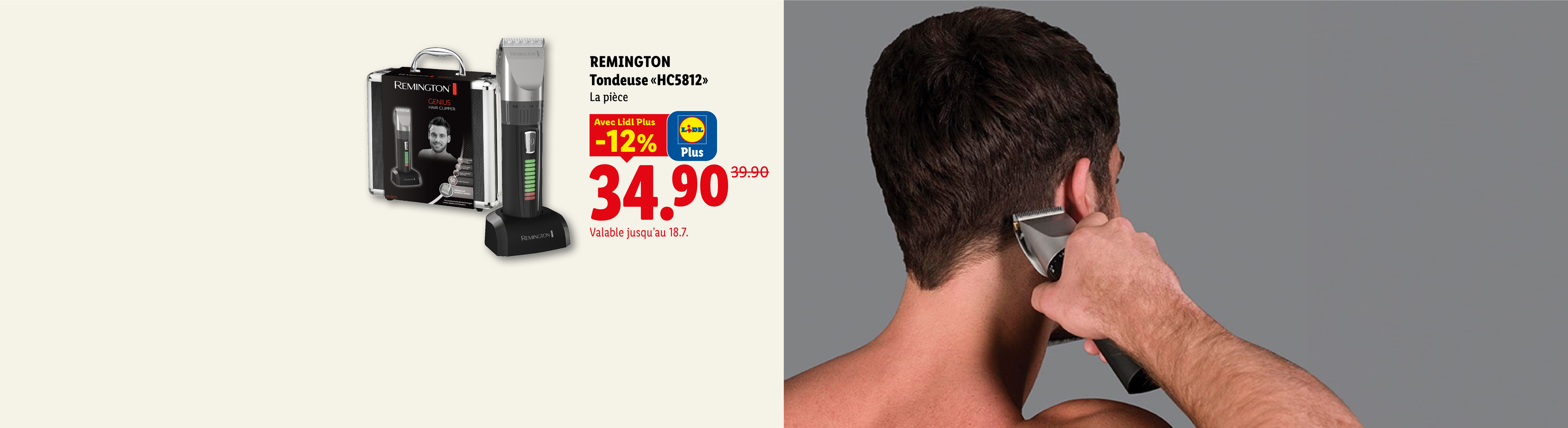 REMINGTON Tondeuse «HC5812» La pièce Avec Lidl Plus -12% CHF 34.90