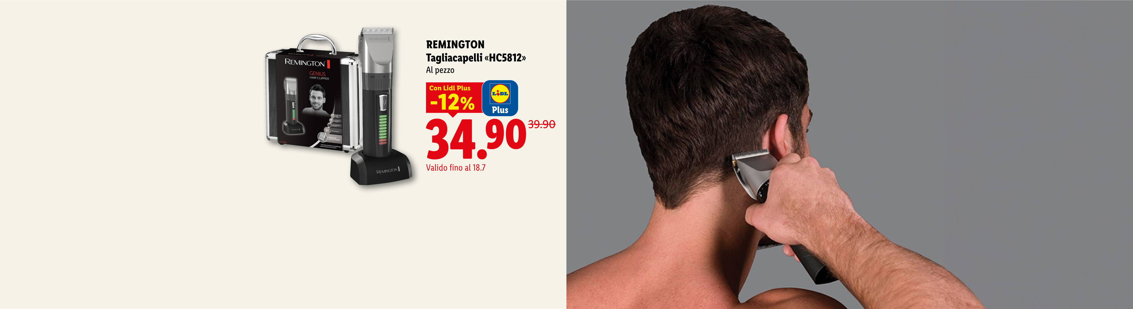 REMINGTON Tagliacapelli «HC5812» Al pezzo Con Lidl Plus -12% CHF 34.90