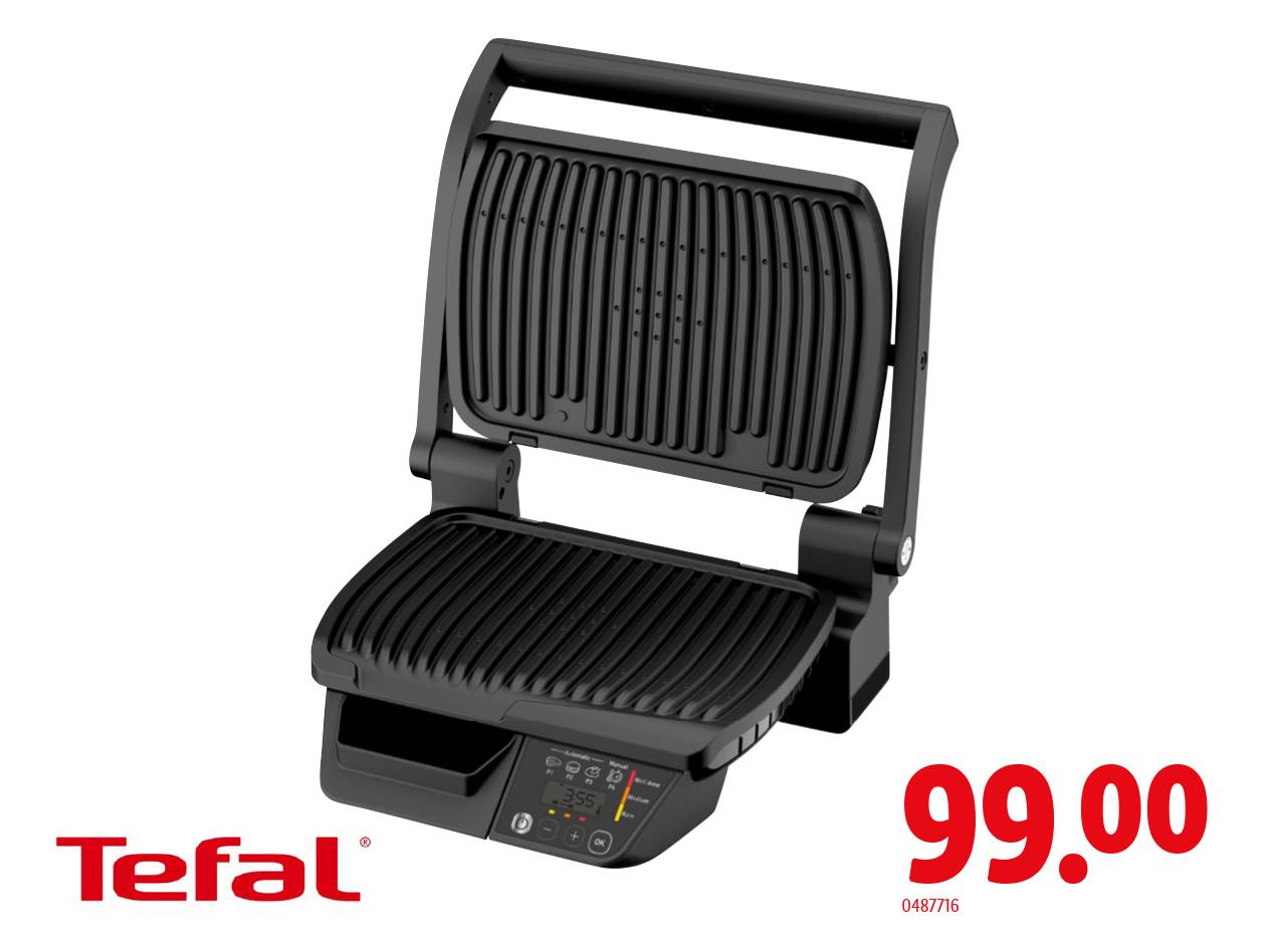 Schwarzer Tefal Elektrogrill mit Digitalanzeige, Preis 99.00.