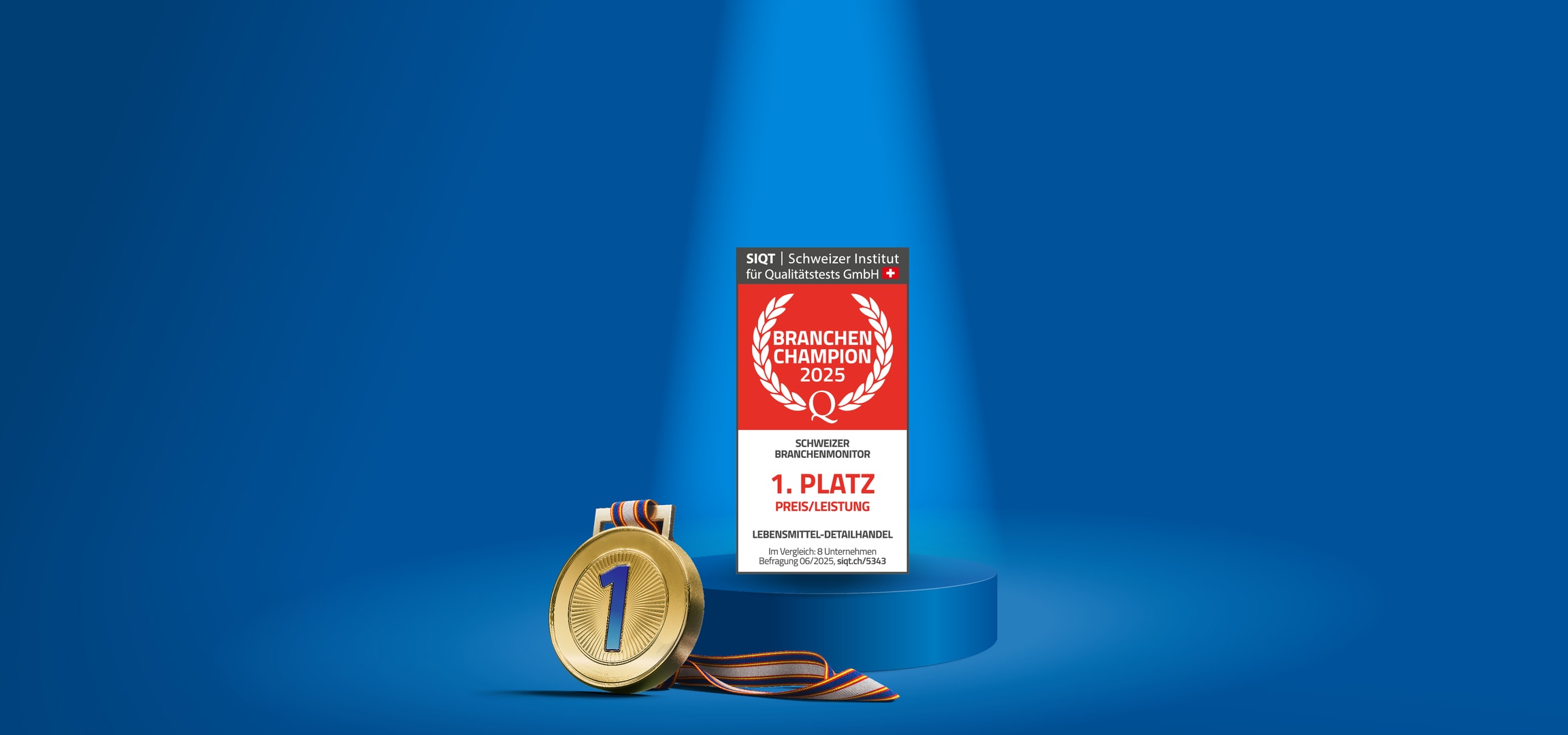 SIQT zeichnet einen Branchenchampion 2025 für bestes Preis-Leistungsverhältnis im Lebensmittel-Einzelhandel aus.