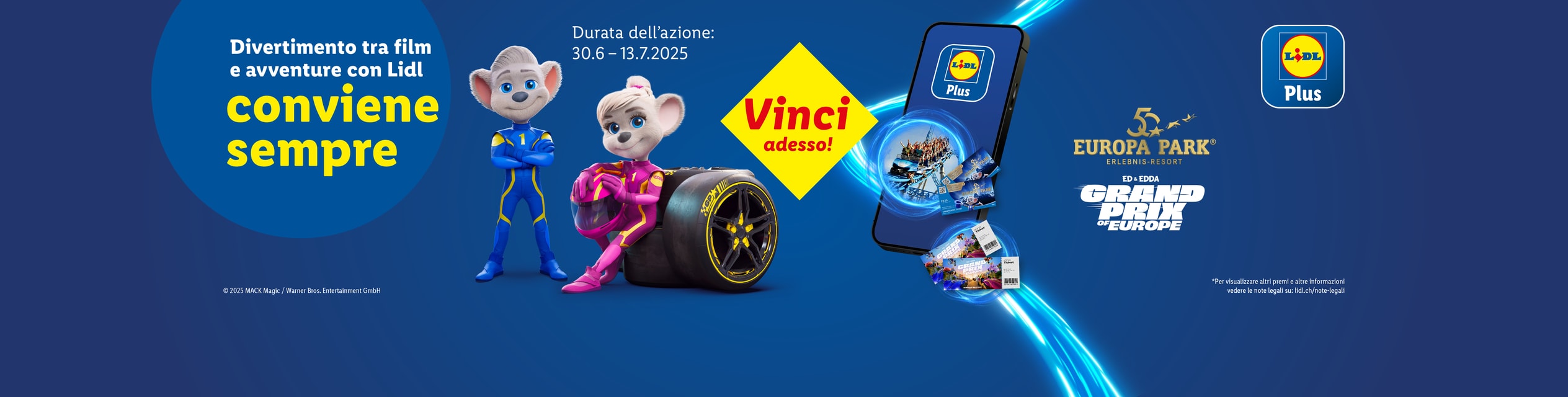 Con Lidl Plus vinci biglietti per Europa-Park e Grand Prix of Europe.