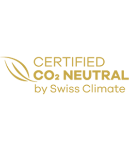 Certified CO2 neutral by Swiss climatet