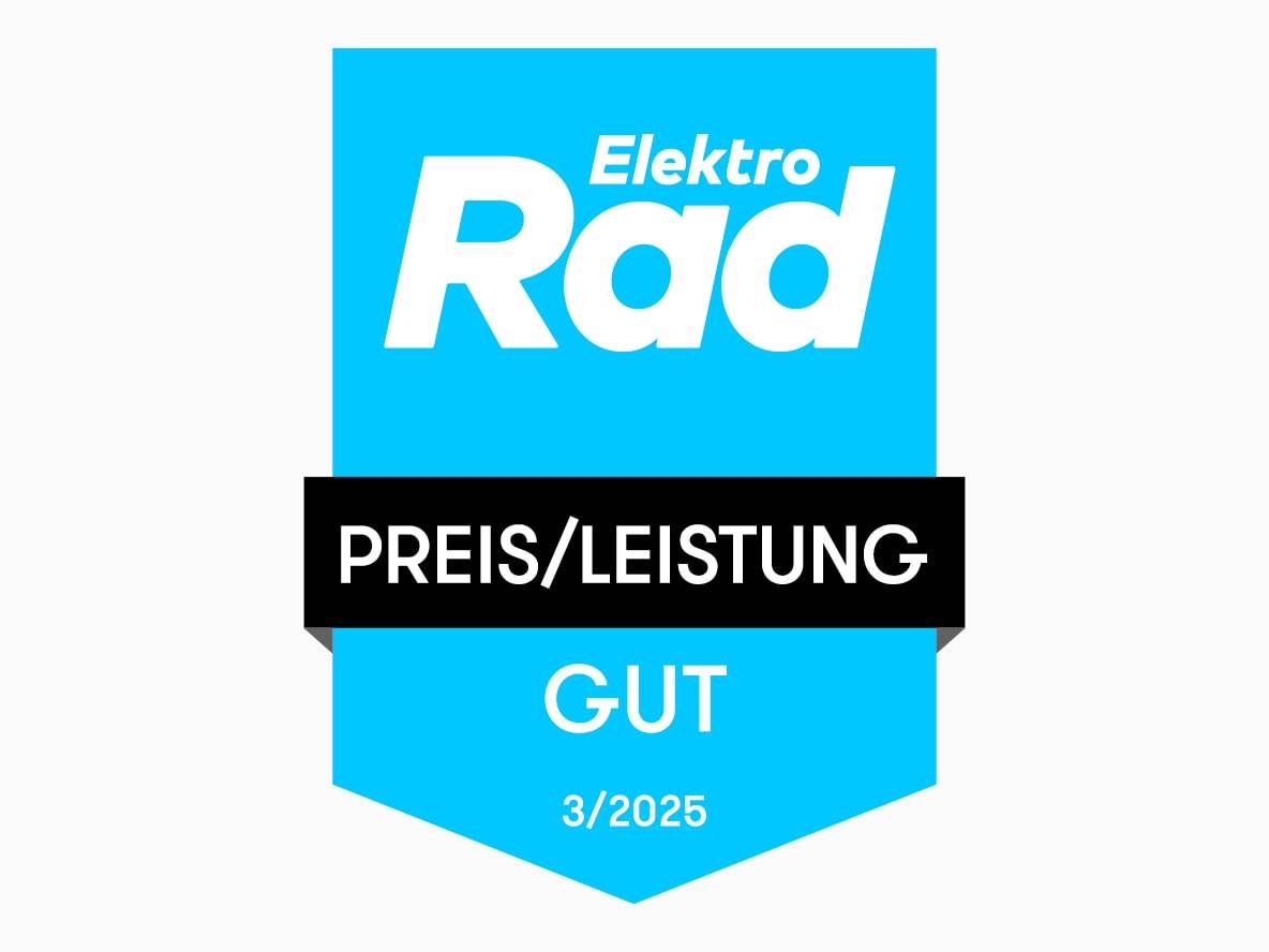 ElektroRad Preis/Leistung ausgezeichnet mit 'Gut' (3/2025).